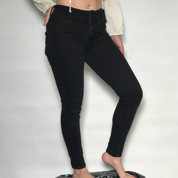 Old Navy Super Skinny Mid Rise Black Jeans - Picture 4 of 8